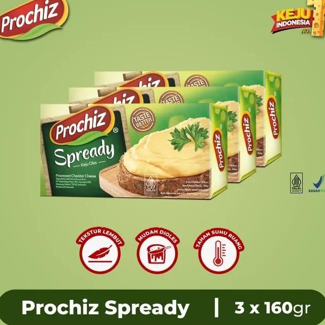 

Prochiz Spready Keju 160 Gr X 3Pcs