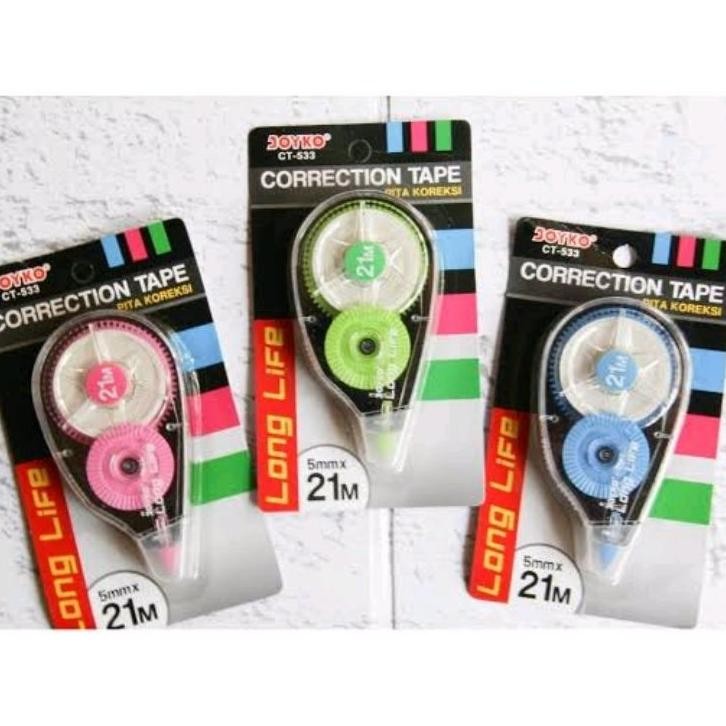 

Correction Tape Joyko Ct 533 Selusin 12 Pcs