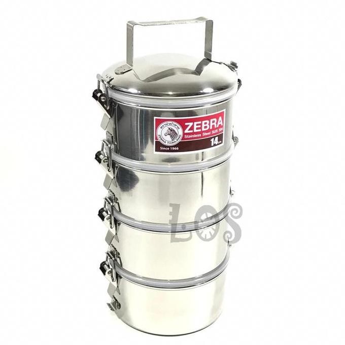 ZEBRA RANTANG SUSUN BEKAL TEMPAT MAKAN STAINLESS STEEL ORI THAILAND