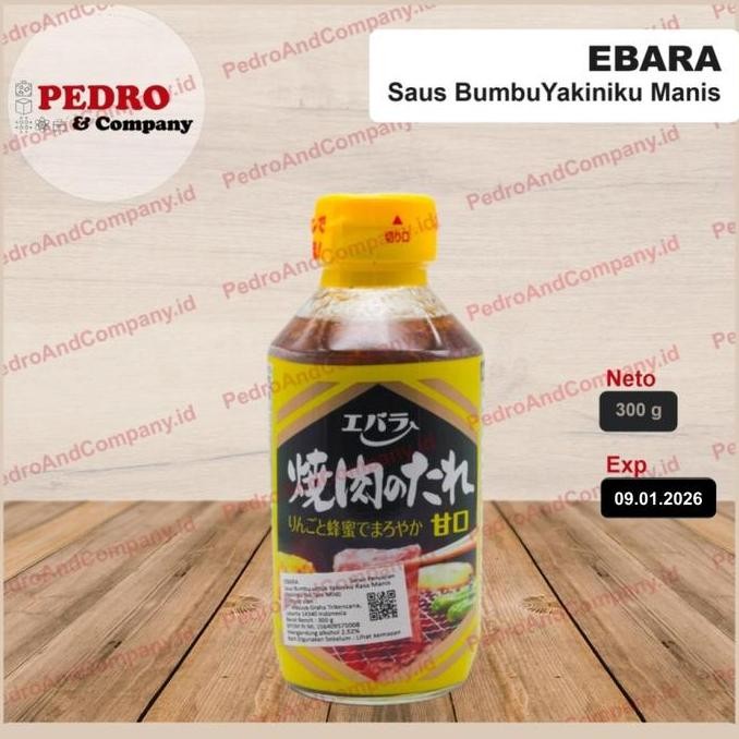 

Promo Ebara Saus Yakiniku Rasa Manis 300 Gram | Bumbu BBQ Jepang Yakiniku Botol Kuning