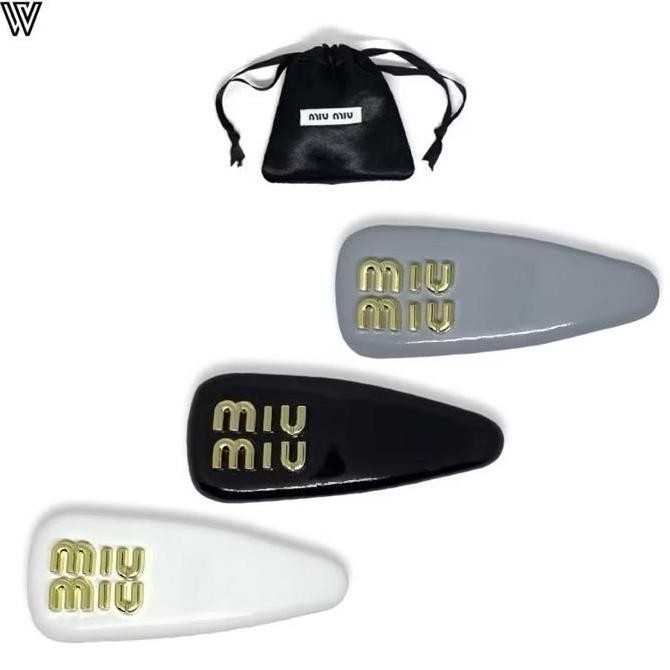 Miu2 Patent Leather Hair Clip