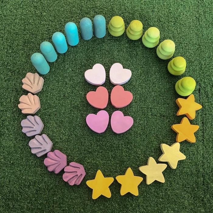 Wooden Loose Part | Loose Parts | Open Ended Toys by Asa Wooden Toys Terbaru