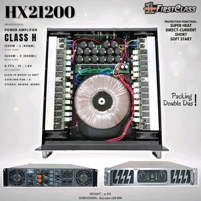 Power Amplifier Firstclass HX21200 Class H big power HX 21200 class H