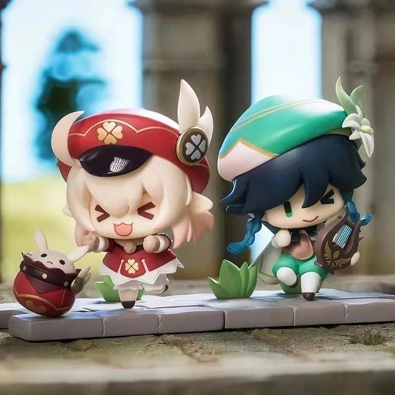 Genshin Impact Account Action Figure Anime Game Genshin Impact Keqing Amber Klee Mona Figma Figurine