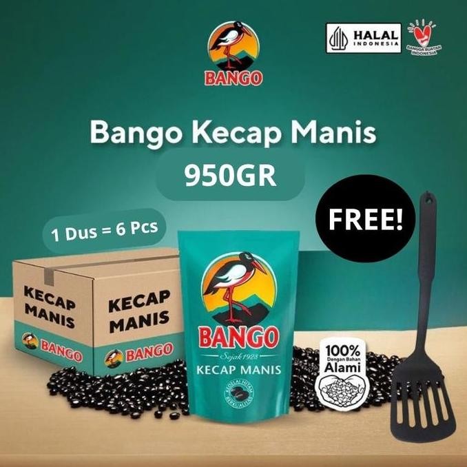 

Promo Bango Kecap Manis 950g Isi 6 [Bonus Spatula Masak] - Paket Hemat