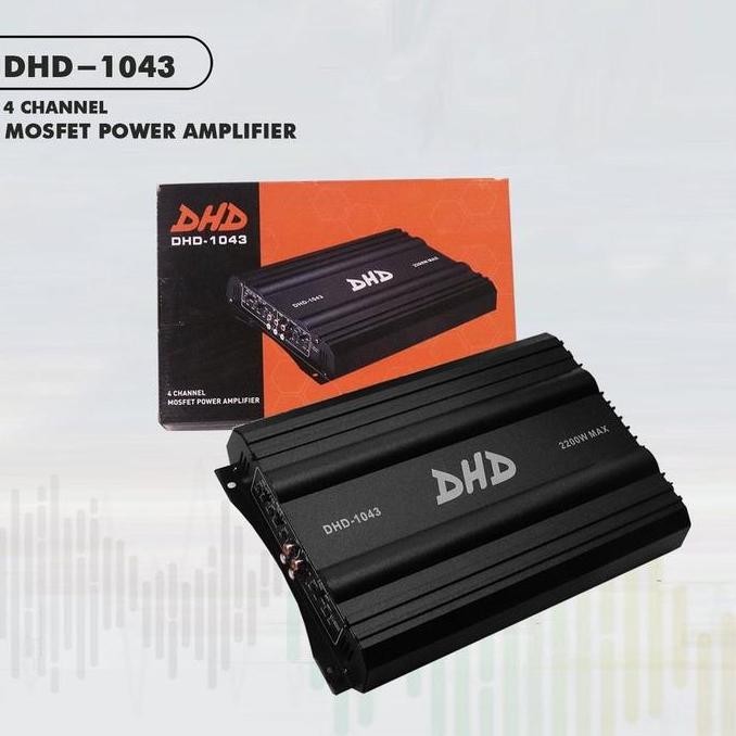 DHD 1043 Amplifier 4 channel (Power Amplifier Mobil)