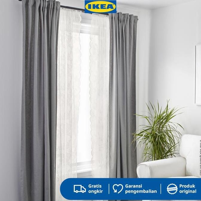 PROMO IKEA ALVINE Vitrase Putih Pudar 145x250cm