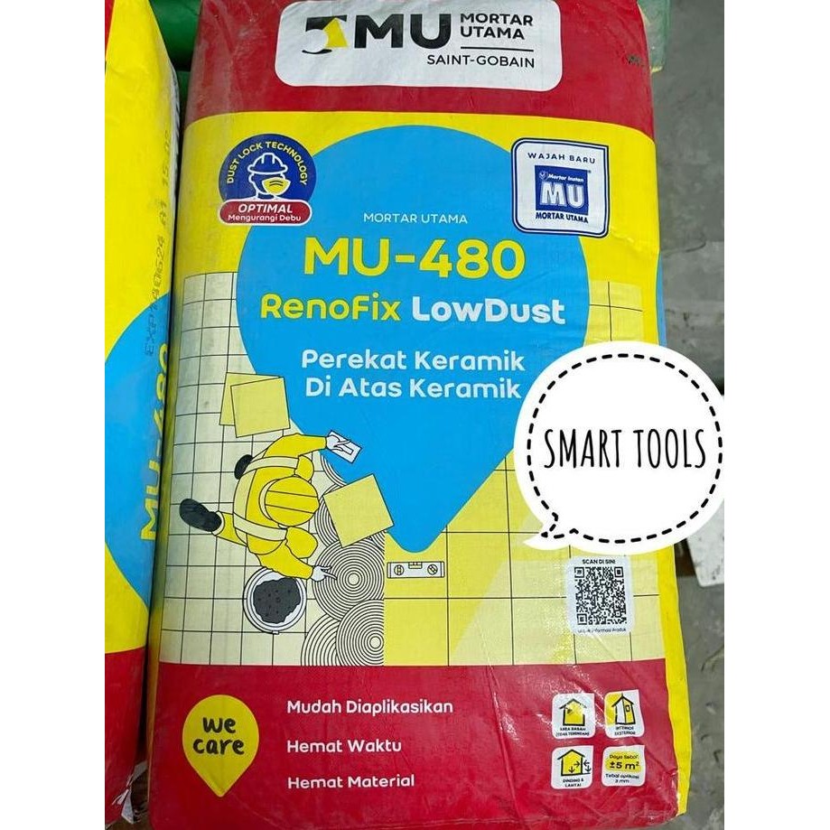 MU 480 RENOFIX PEREKAT KERAMIK DIATAS KERAMIK 25 KG