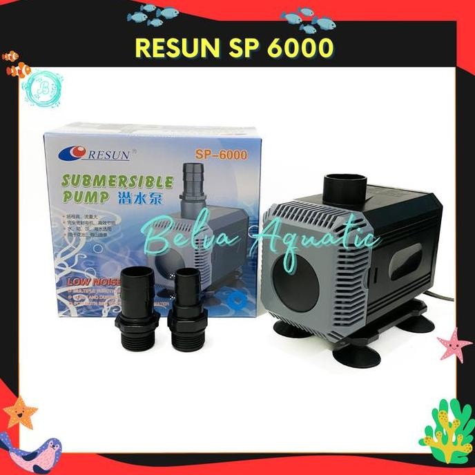 Resun SP-6000 Pompa Air Celup  Aquarium Kolam Hidroponik Pompa Low Noise 40 Watt