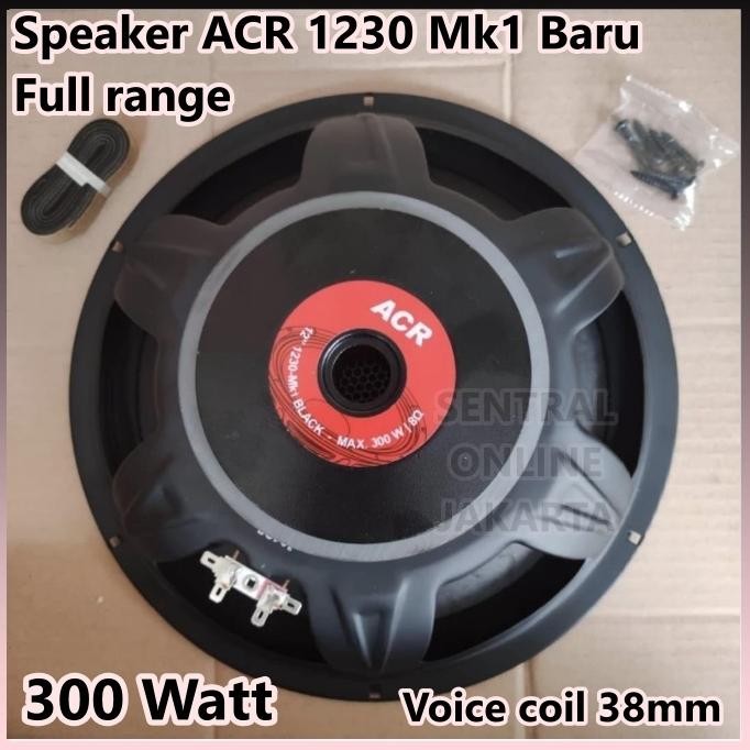 SPEAKER WOOFER FULL RANGE 12in 12 inch ACR 1230 Mk1 BLACK SPEAKER ACR 1230 Mk1 BLACK SALON 12inch TE