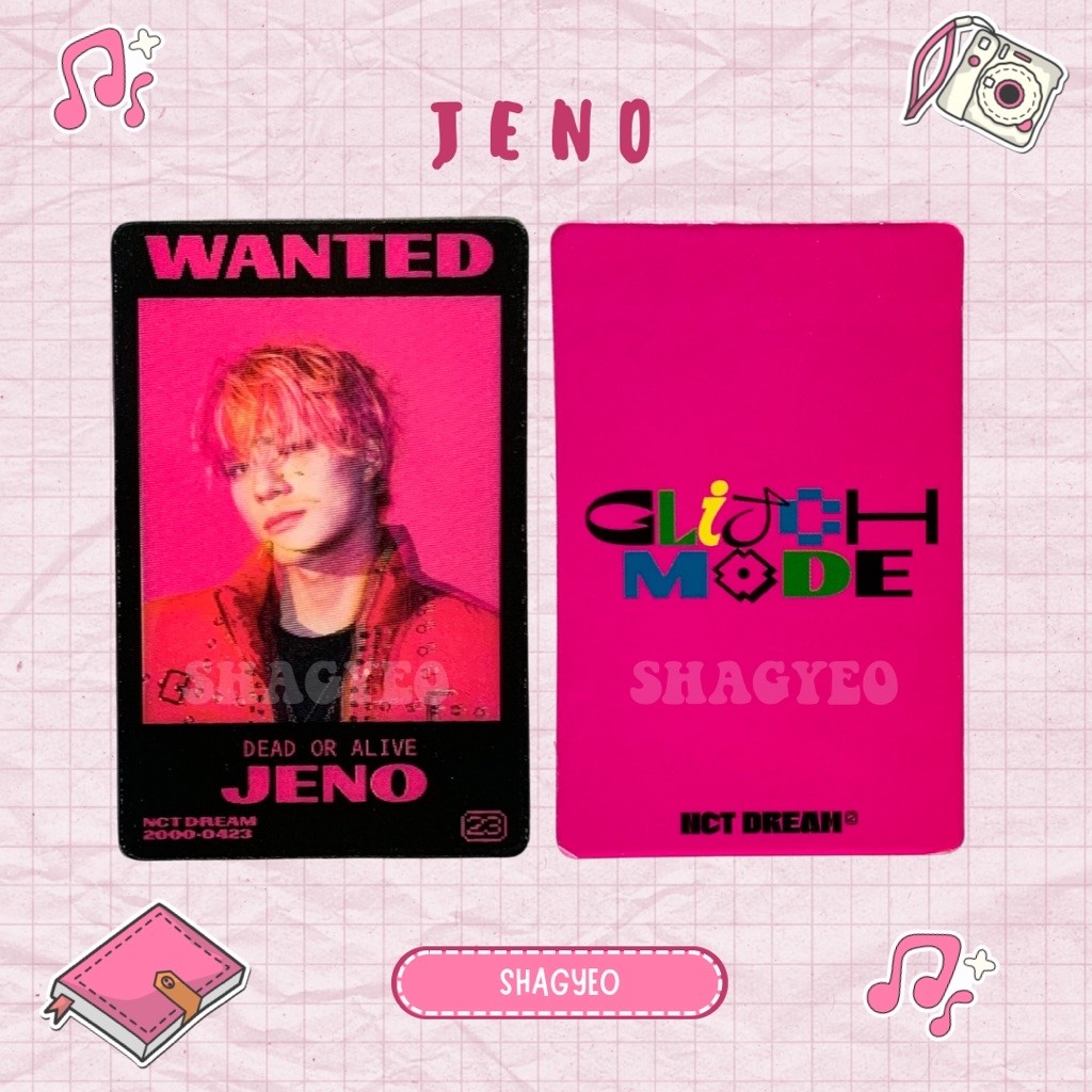 PHOTOCARD NCT DREAM LENTICULAR GLITCH VER GLITCH MODE PC OFFICIAL | JENO JAEMIN HAECHAN CHENLE JISUN