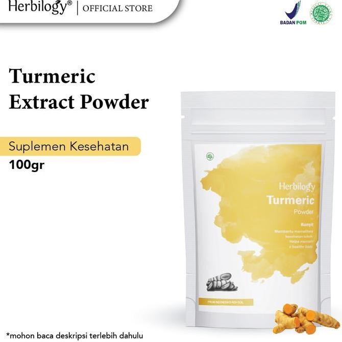 

Diskon! Herbilogy Bubuk Ekstrak Kunyit Murni 100G - Rempah Herbal Alami