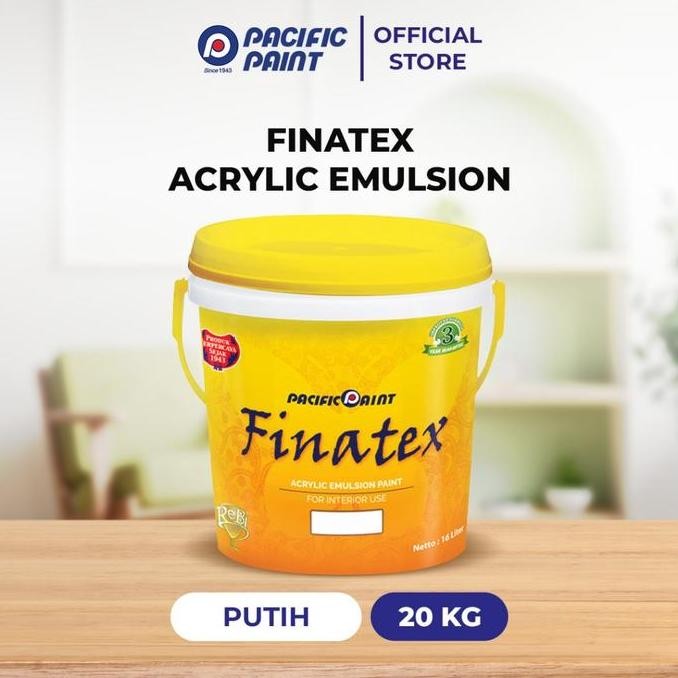 Finatex Acrylic Emulsion-Cat Dinding Interior- PUTIH-20kg