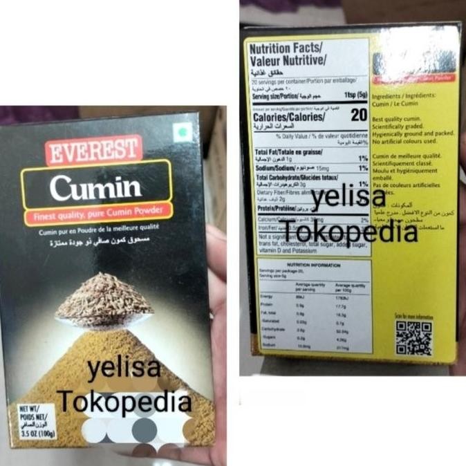 

Diskon! Everest Cumin Bubuk Jinten 100Gram Rempah Asli