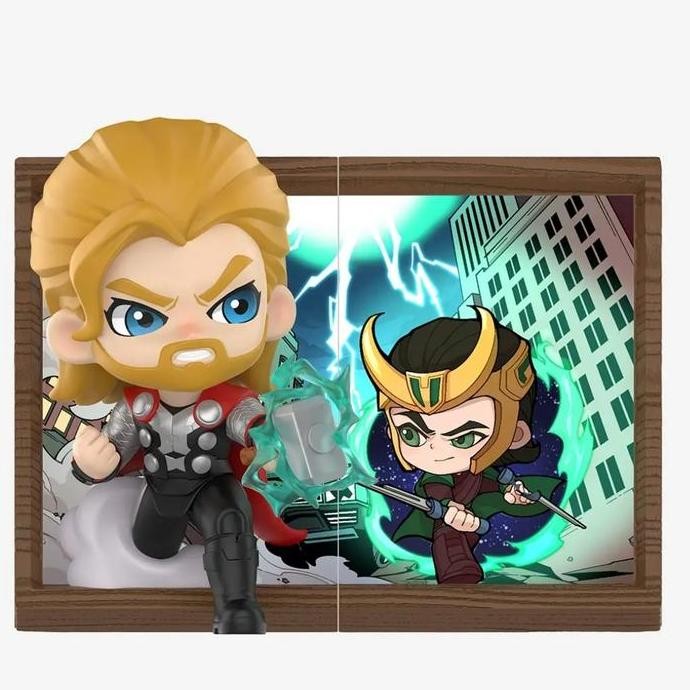 pop mart marvel photo frame - lthor figure