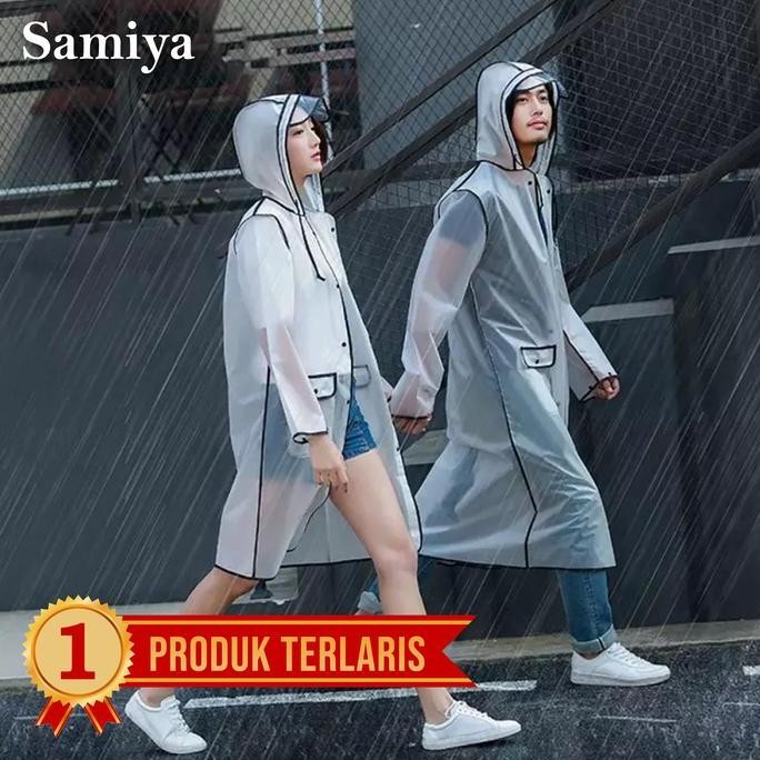 ORI - JAS HUJAN TRANSPARAN MOTIF FASHION MOTOR PRIA WANITA LUCU WATERPROOF