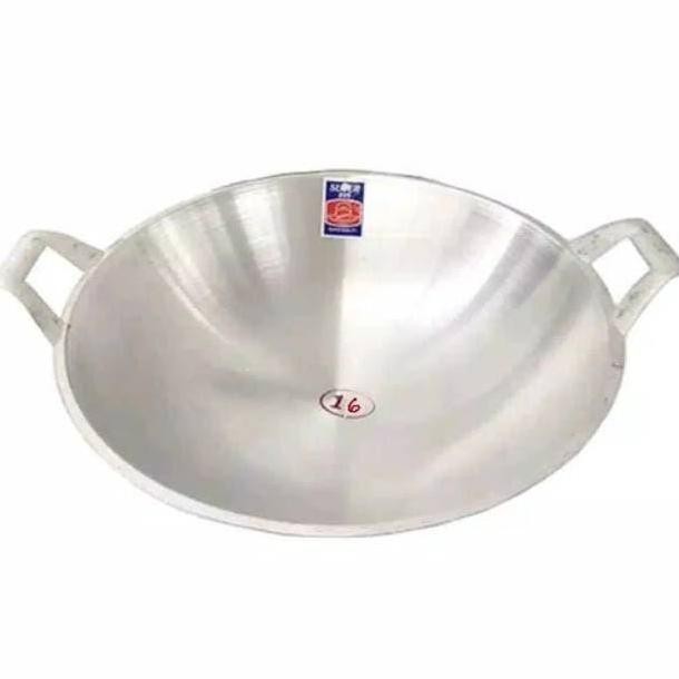 WAJAN KUALI PENGGORENGAN ALUMUNIUM UKURAN NO. 16 DIAMETER 40 CM