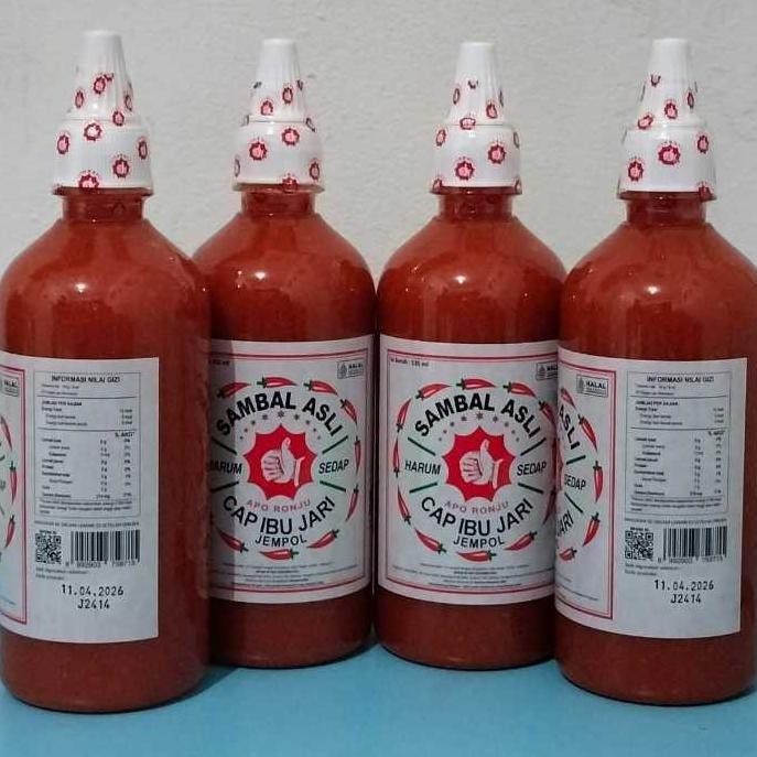 

Sambal / Original (535ml) / Cap Ibu Jari Jempol / Pedas Asli / Botol Plastik aSt