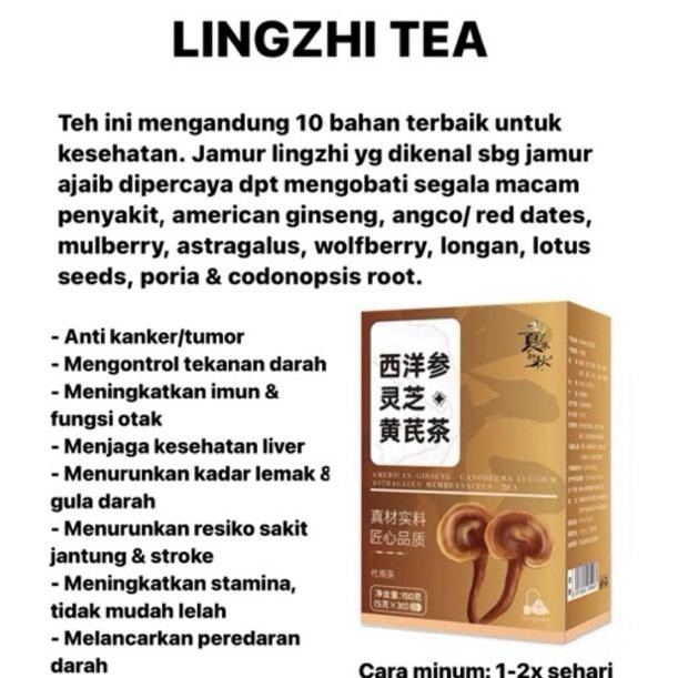 

Lingzhi Tea Hongkong Original Anti Kanker Stamina aSt
