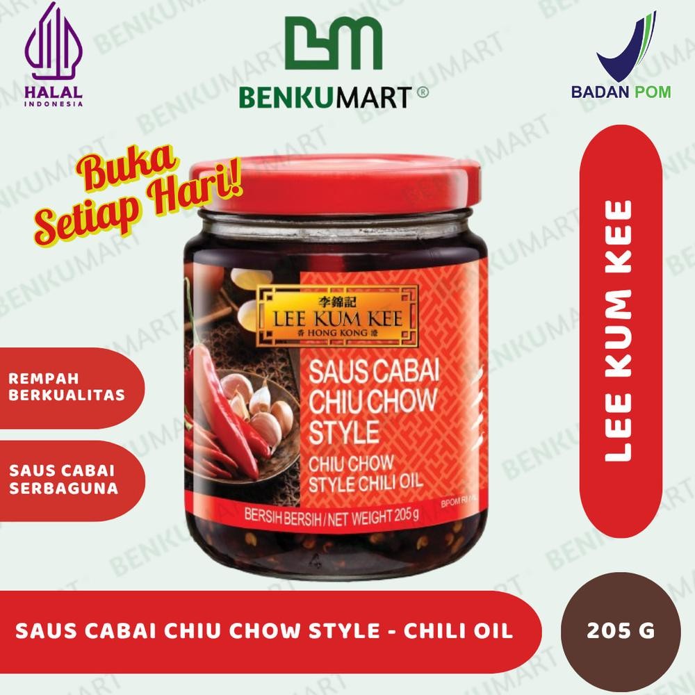 

Lee Kum Kee Minyak Cabai Chiu Chow Style Chili Oil 205 gr aSt
