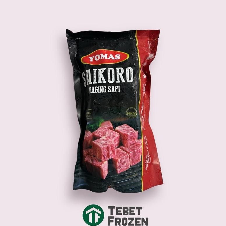 

Yomas Beef Saikoro 500gram Halal Frozen aSt