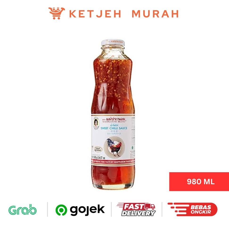 

Saos Bangkok Sos Cili Thai Maepranom Sweet Chili Sauce 980 ML aSt