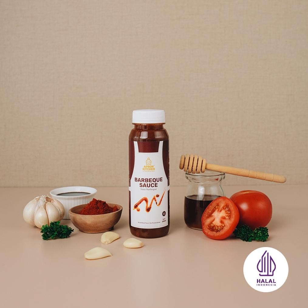 

Apron Kitchen Saus BBQ Barbecue Saus Bumbu Masak 250ml aSt