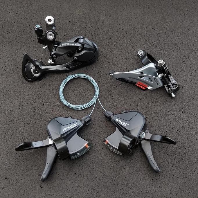 TERLARIS - NEW Original SHIMANO Mini Groupset 9speed - Shifter 2x9sp RD FD Alivio