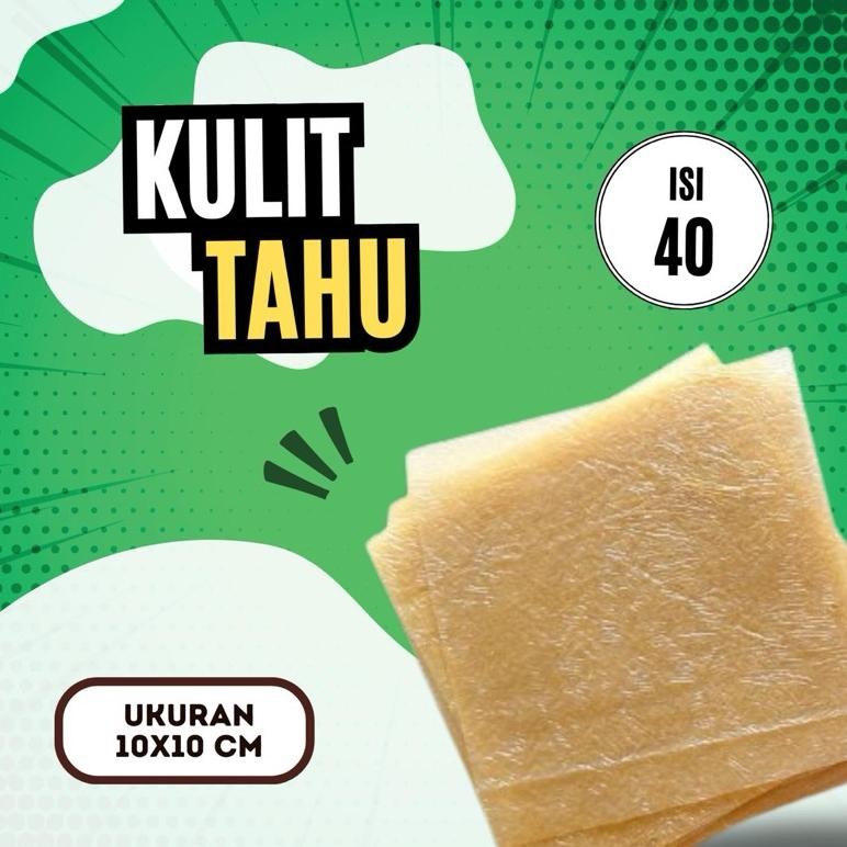 

KULIT TAHU TAWAR 10X10 ISI 40 PCS HALAL TEKSTUR LENTUR UNTUK EKADO,HEKENG,LUMPIA UDANG aSt