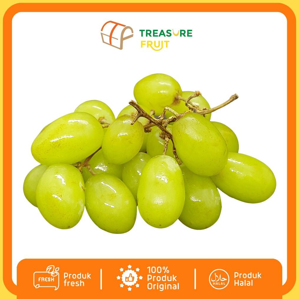 

BUAH ANGGUR HIJAU SHINE MUSCAT Kualitas Premium I Treasure Fruit - Buah Sehat dan Segar aSt