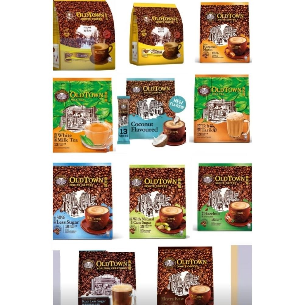 

OldTown white coffee Malaysia 3in1 Classic | Hazelnut | Less sugar | Extra rich | Coffee and Creamer | Salted Caramel aSt