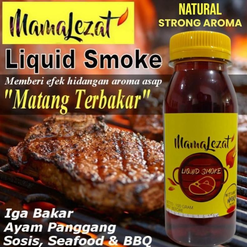 

MamaLezat Liquid Smoke Flavor 100 gram / Asap Cair / Perasa Aroma BBQ Bumbu Bakar Panggang / Perisa Aroma Asap Barbeque Barbekiu) Promo Harga Diskon aSt