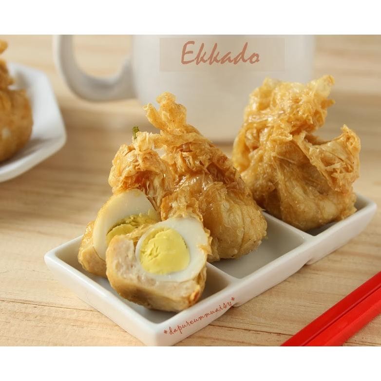 

Telor Puyuh Bungkus Kulit Tahu isi 8 (E g g k a d o) aSt