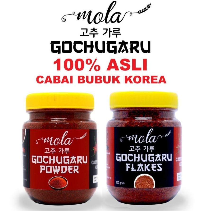 

Mola Gochugaru Cabai bubuk Korea Powder (bubuk) / Flake (kasar) 100% Original Halal aSt