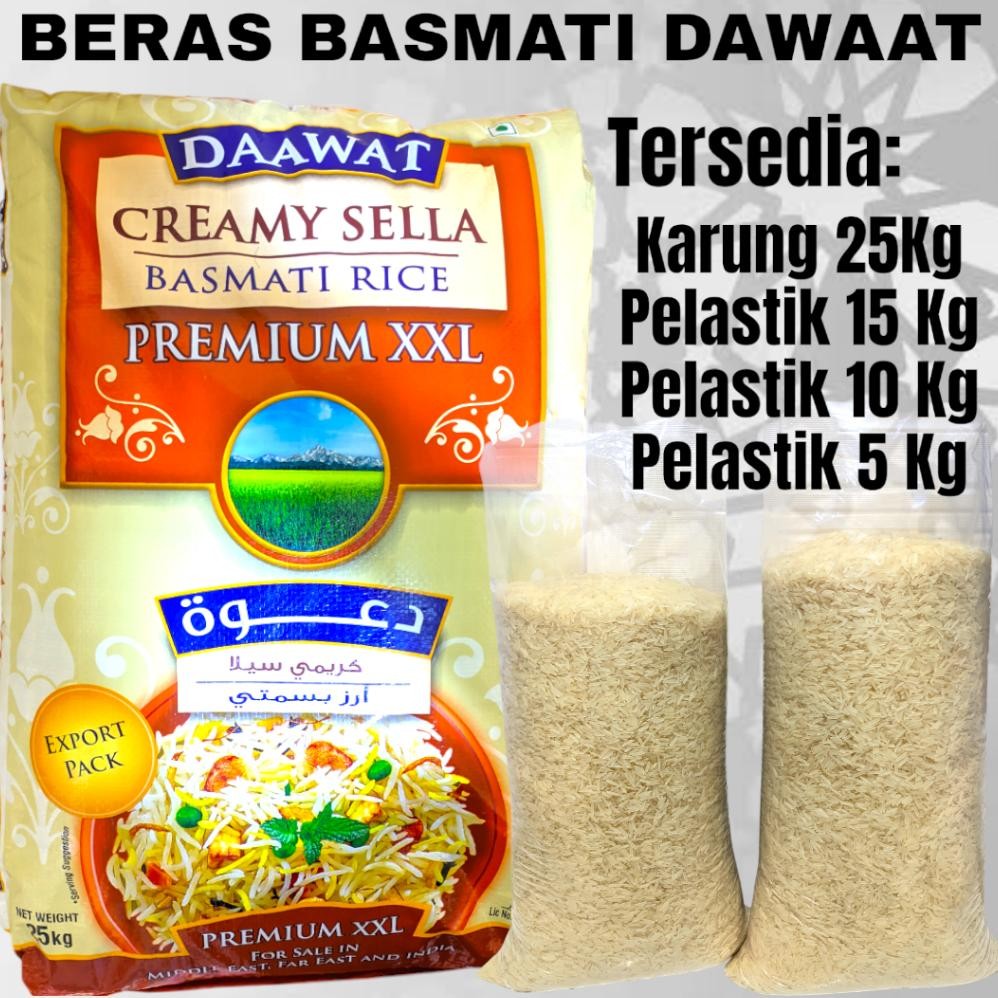 

Beras Basmati Dawaat Basmati India 25 kg Beras Panjang india dan repack 5 kg 10 kg 15 kg 20 kg 5 kg Premium Original aSt