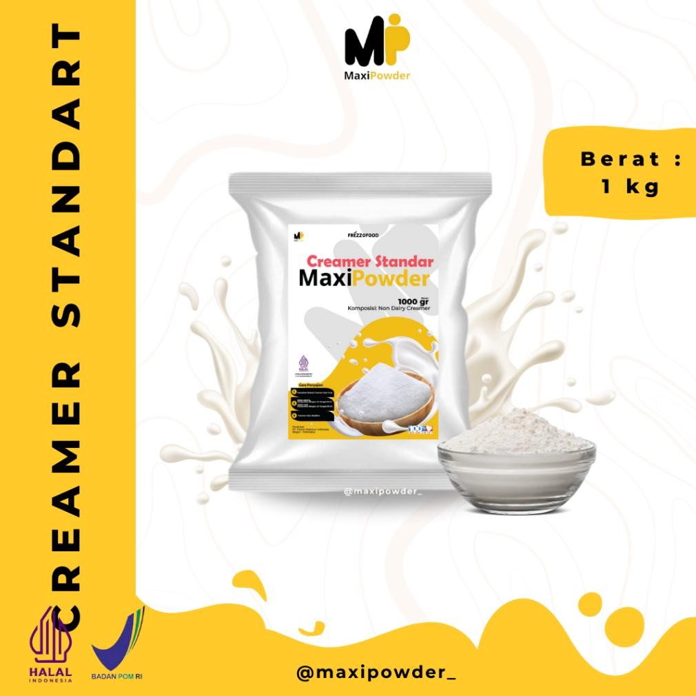 

Creamer Standart 1kg / Bubuk Creamer Standart Termurah / Non Dairy Creamer / MaxiPowder aSt