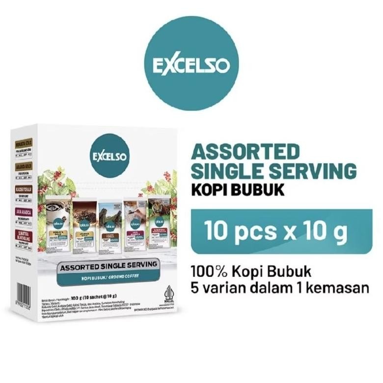 

Excelso Asorted Single Serving 10x10gr exp Maret 2026 aSt