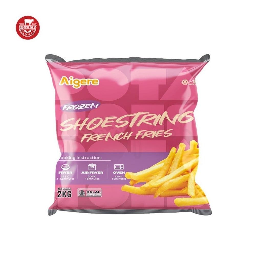 

AIGERE Shoestring French Fries 2Kg, Kentang Goreng - Brothermeatshop aSt