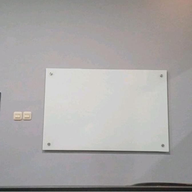 

NEW Glassboard Magnetik uk.90x120cm / Papan Tulis Kaca