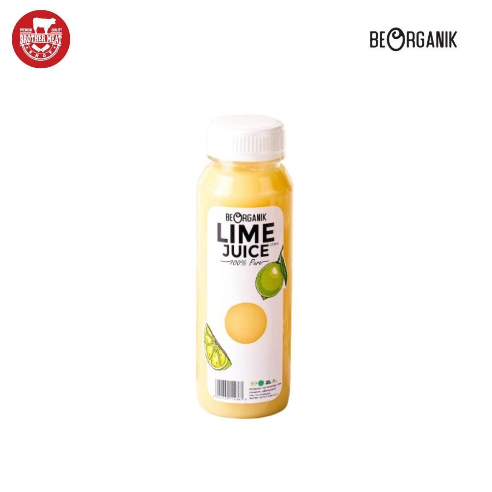 

BeOrganik Pure Lime Juice 100% / Sari Jeruk Nipis 250ml - Brothermeatshop aSt