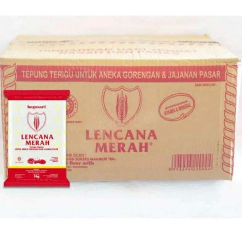 

Tepung Terigu Lencana Merah 1kg / Dus isi 12pcs (INSTAN DAN SAMEDAY) aSt