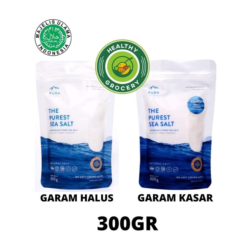 

Pura Purest Sea Salt 300gr Garam Laut Halus / Kasar PURA SEASALT aSt
