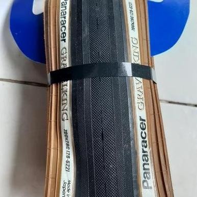 TERLARIS - Ban Panaracer GravelKing Slick 700x28 Brown Tan SkinWall 700x28C