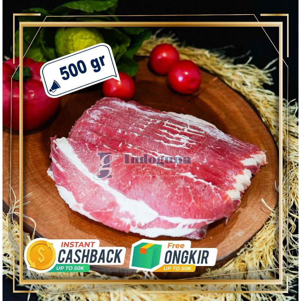 

PREMIUM BEEF CHADOLBAGI SLICE SHABU CUT 500 GR aSt