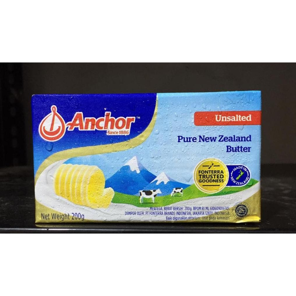 

Pure New Zealand UNSALTED Butter Anchor 200gr - Gosend Only!!! aSt