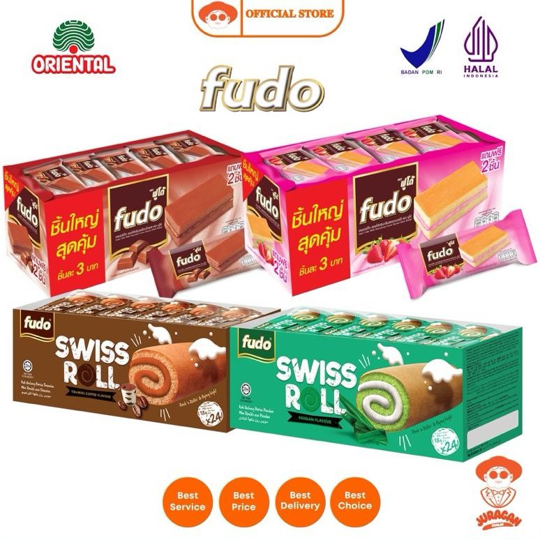 

Fudo Layer Cake With Cream Flavour Isi 24 Fudo Swiss Roll With Cream aSt