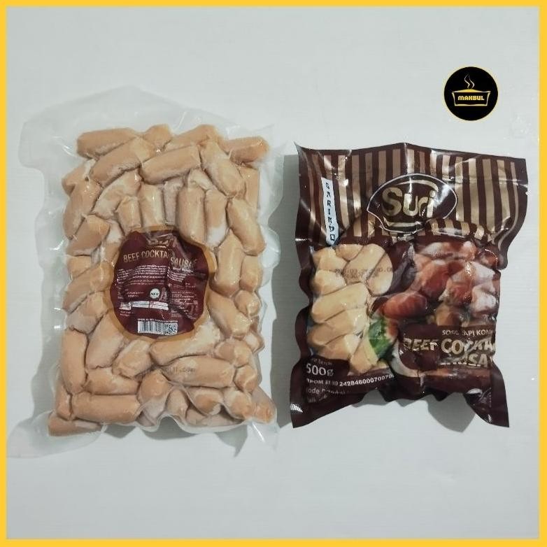 

Suri Beef Cocktail Sosis 500gr & 1000gr Smoked Beef aSt