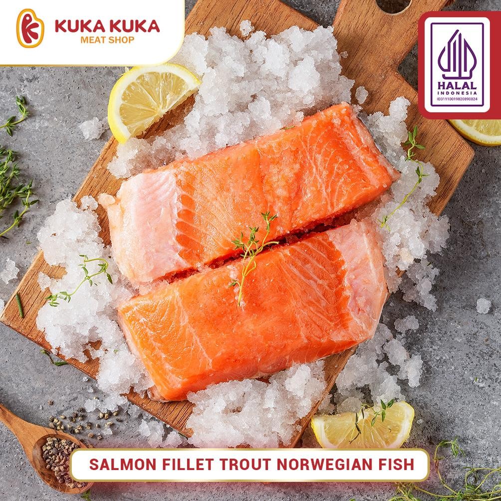 

Fish Salmon Fillet Trout Norwegian Portion - 100gram Premium aSt
