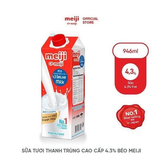 

Meiji Deluxe Milk Plain 946 ml - Meiji Pasteurized Fresh Milk Import Japan aSt