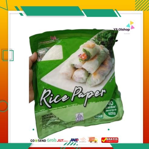 

Rice Paper Bulat 500 g isi 50 lembar - Banh Trang 22cm - Kulit Lumpia Vietnam- Rice roll- Salad Wrap aSt